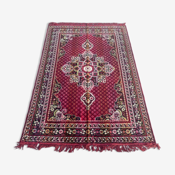 Tapis vintage à décor floral 123x176cm