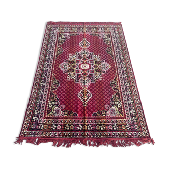 Tapis vintage à décor floral 123x176cm