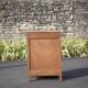 Bedside table, wooden nightstand with marble plate, art deco furniture, vintage furniture