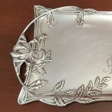Silver modernist tray Meneses