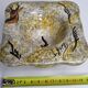 Empty pocket in vintage glazed ceramic signed "Gelb"