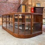 Mahogany corner display counter