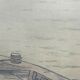 Lithograph Henri Riviere, l'institut et la cite serie paysages parisiens