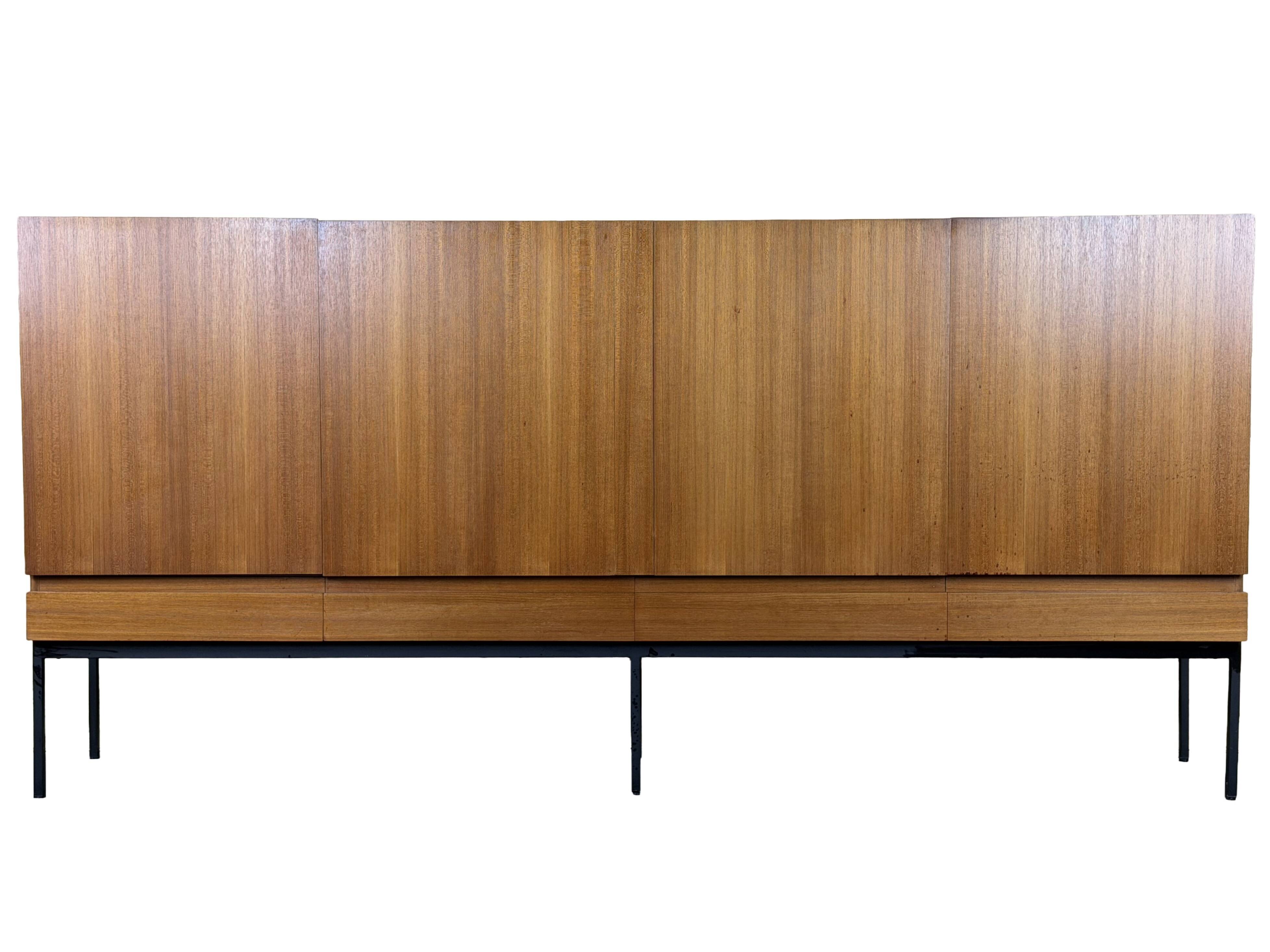 Buffet haut B60 en teck par Dieter Waeckerlin pour Behr, années 1960-1970
