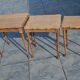 Nesting tables in oak from the 1930s.