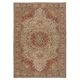 Traditional Hand-Knotted Turkish Wool Area Rug with Classic Medallion Design
