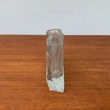 Vintage Glass Block Vase