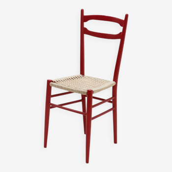 Gio Ponti Style Superleggera Side Chair 1960s