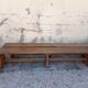 Pair of oak old farm benches 2m71