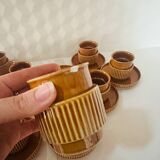 Set of 10 cups and saucers Tognana Italy 70s