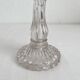 Antique baluster-shaped molded glass candlestick holder