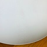 Scandinavian mirror round teak 47 cm 60s