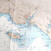 Map of Finistère and Morbihan, west coast of France
