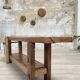 Solid wood carpenter's workbench