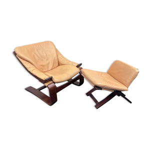 fauteuil cuir Ake Fribyter