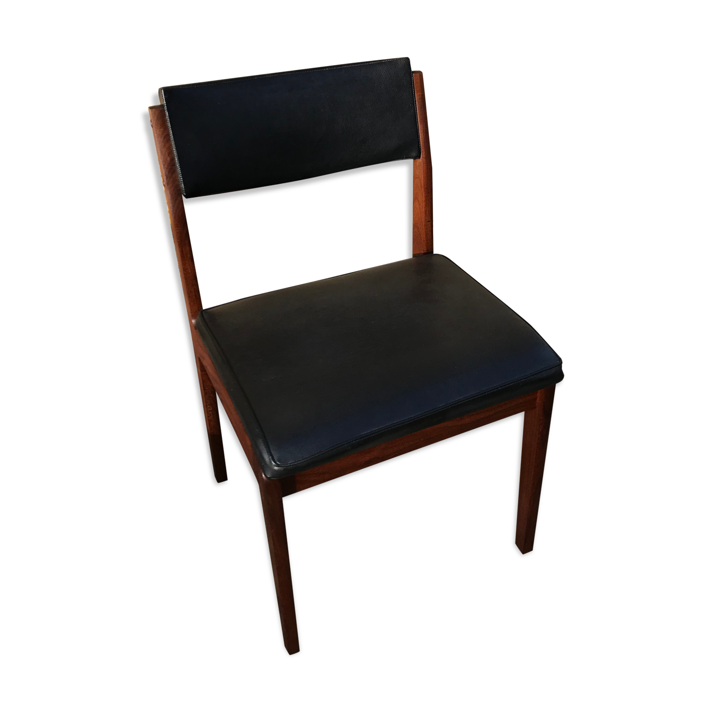 Wooden chair and skai