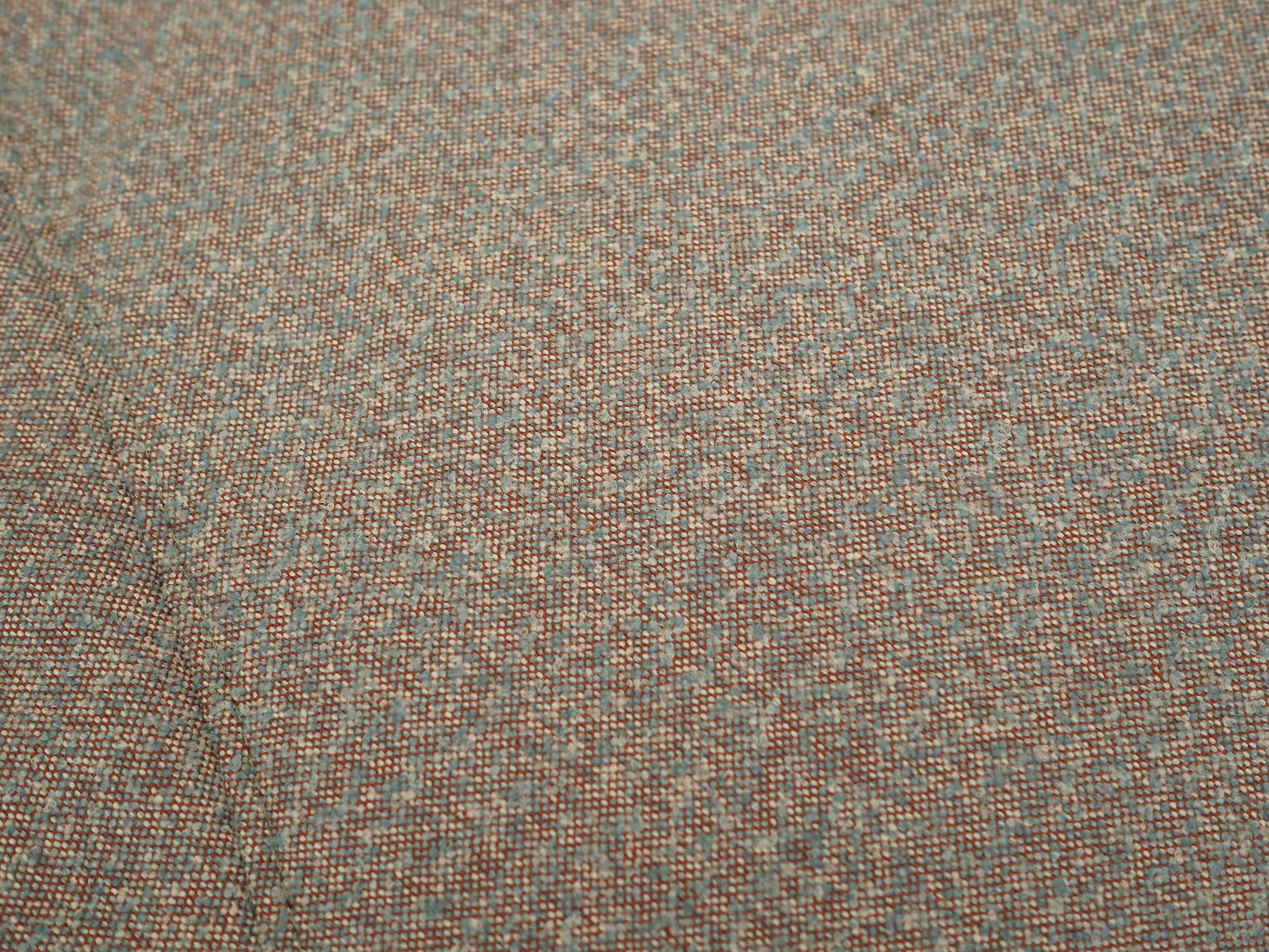 Italian Space Age Lounge Chair 1970s in Bouclé Fabric