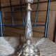 Lampe à poser pied bronze