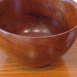 Very Large Teak Midcentury Wooden Bowl by Galatix England, 1970s