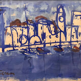 Gouache on paper - Antoine Ferrari