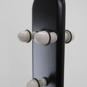 Portemanteau design en bois et marbre Italie années 1970