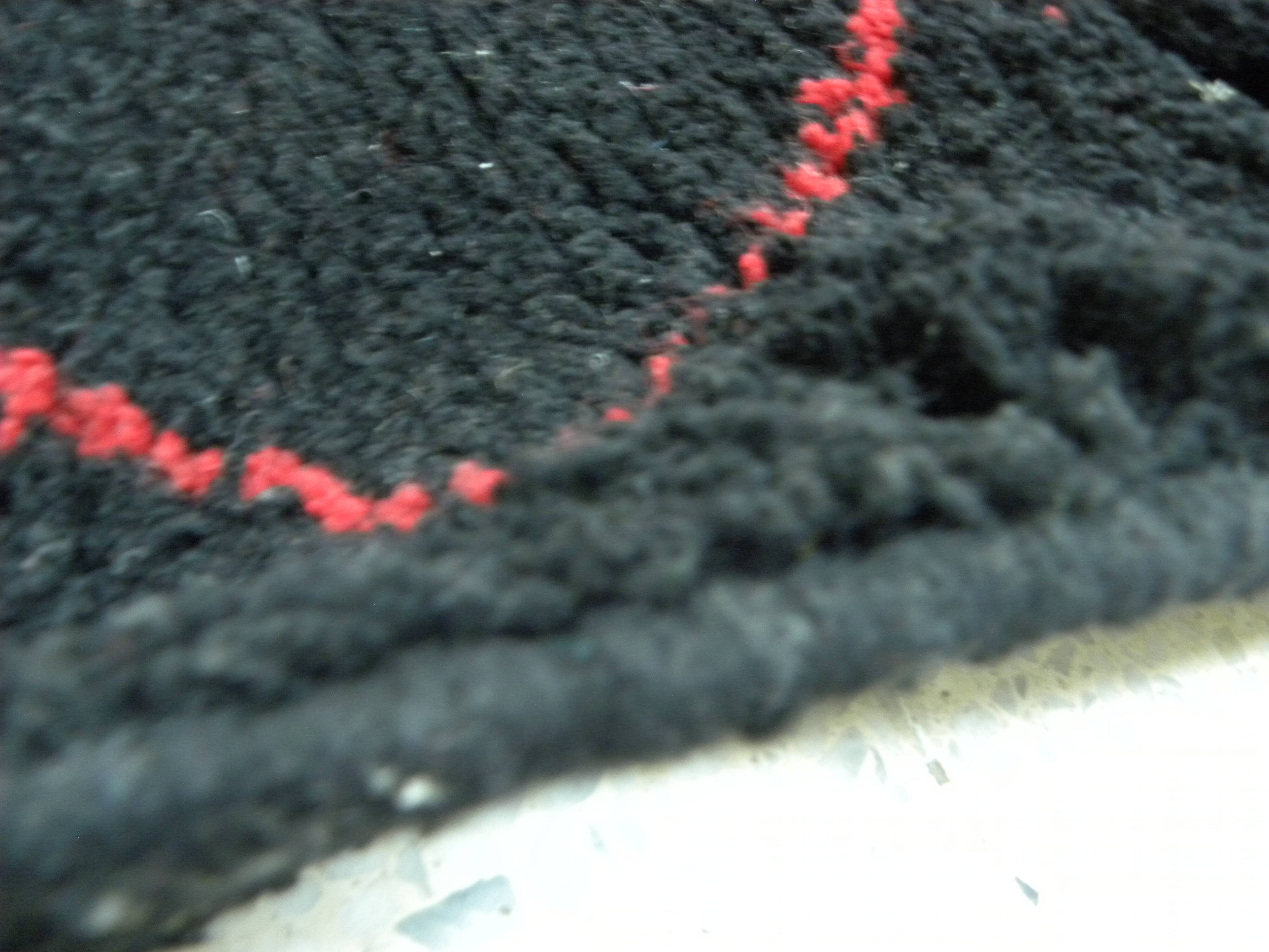 Vintage ancestral black Berber rug in wool
