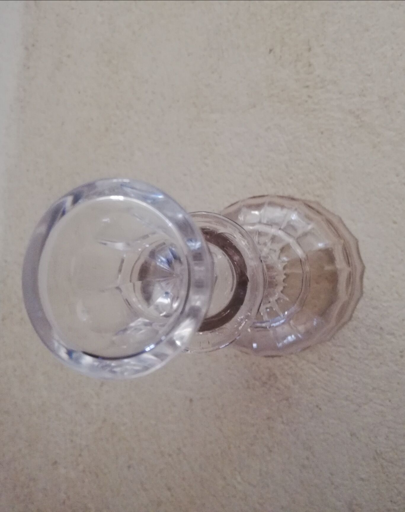 Molded glass decanter