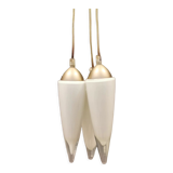 Three icicle hanging lamps