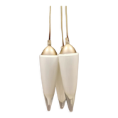 Trois suspension en glaçons