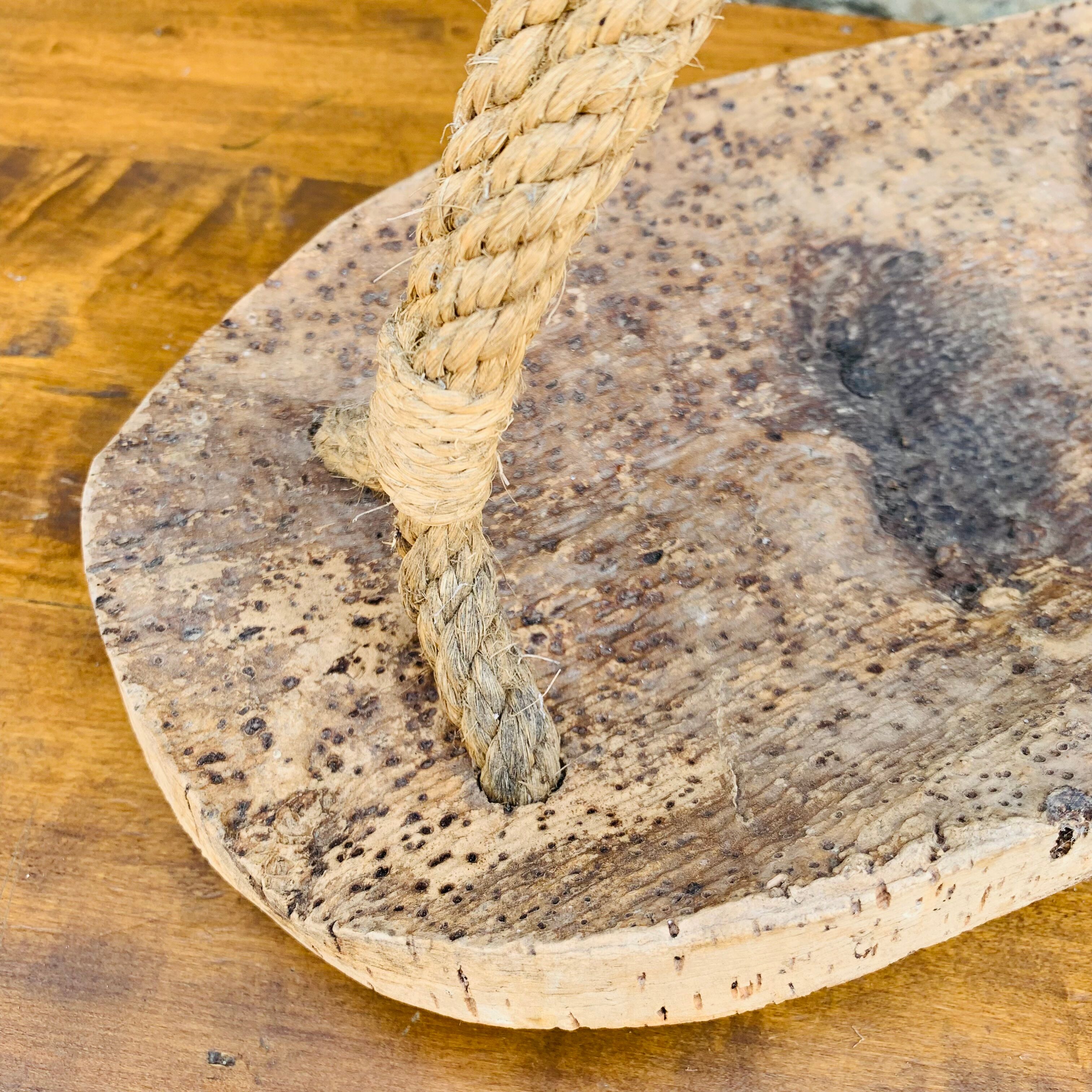 Cork and rope fruit basket