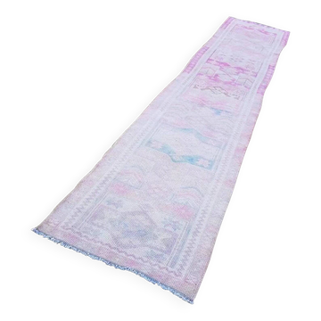 Tapis de couloir turc vintage