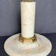 Candelabra in white marble and gilded bronze