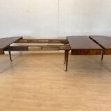 Swiss Biedermeier Extendable Dining Table in Walnut and Brass, 1820s