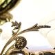 Bronze neoclassical chandelier with 6 lights