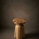 Tabouret bout de canapé TIA en teck recyclé massif sculpté main