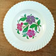 Serving dish flower pattern