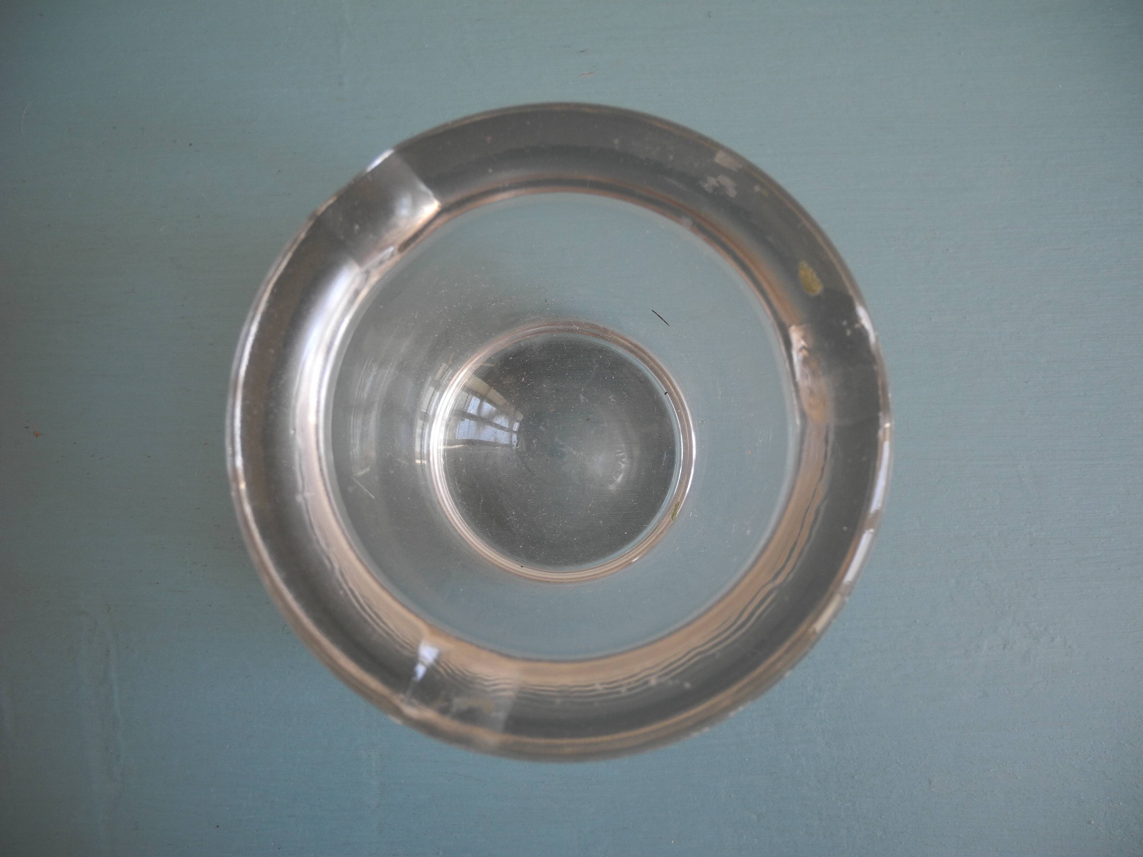 ancien cendrier verre Zignago Vetro Vieux Rouen vintage french ashtray