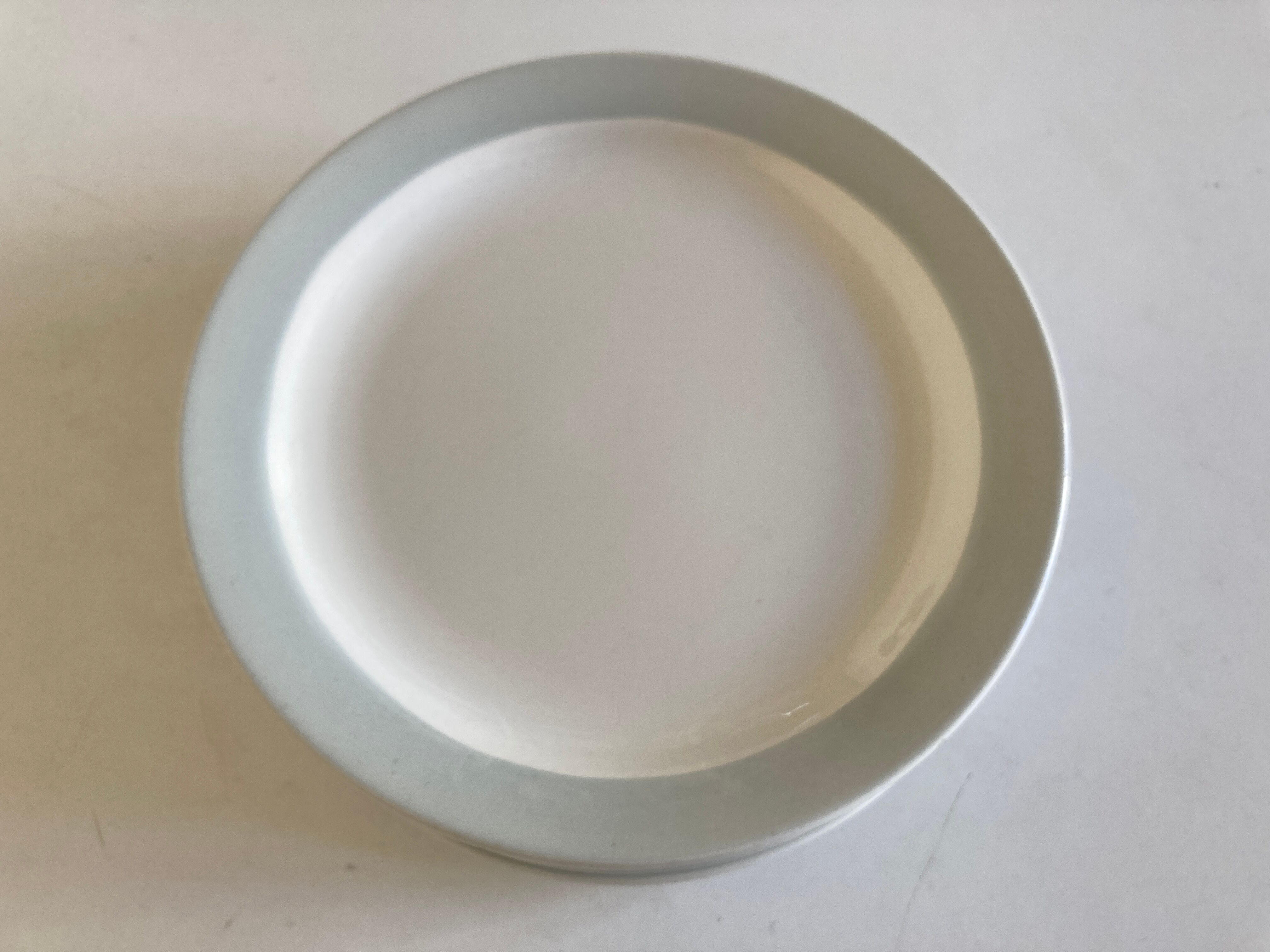 Set de 8 assiettes à dessert en faience de Salins 1960