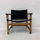 Mid-century desgn safari chair by Hyllinge Møbler Denmark , 1970’s