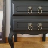 Vintage black chest of drawers
