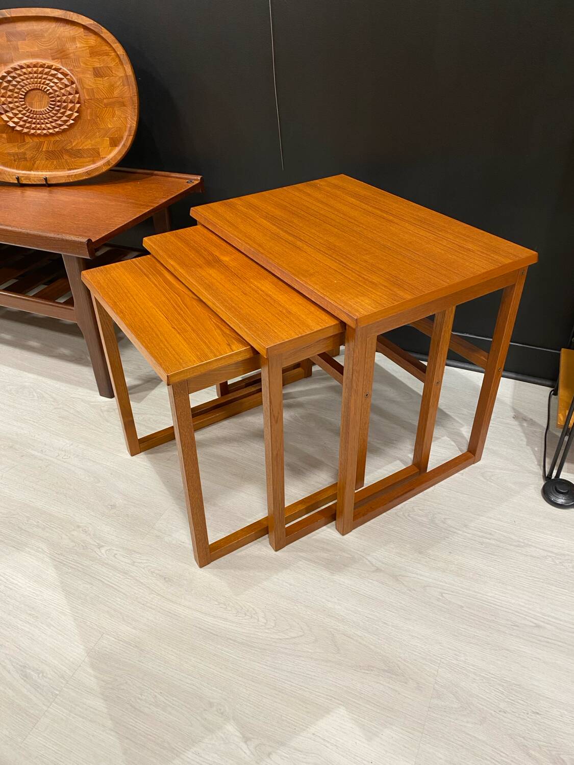 Scandinavian nesting table BRDR Furbo 1970