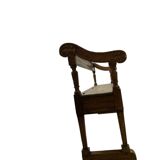 Antique wooden bench with pinned construction