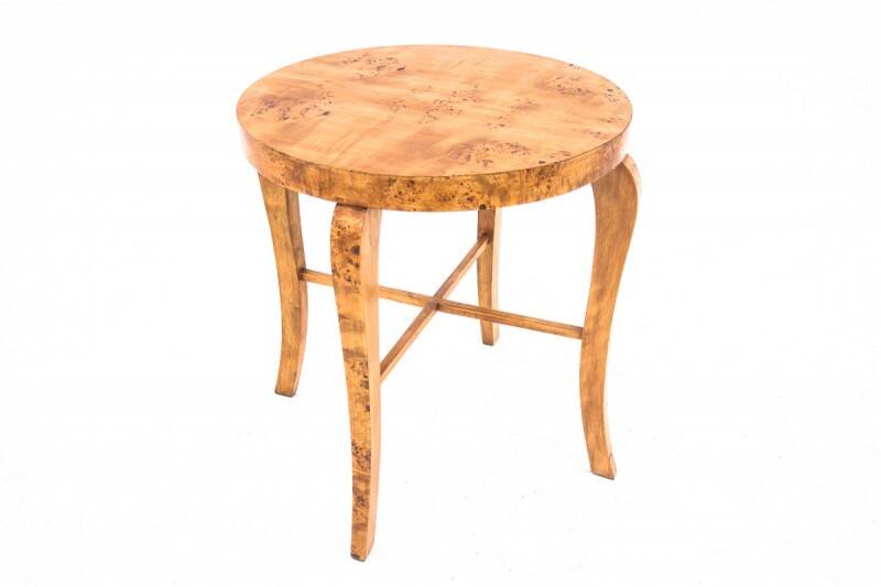 Art Deco table, Poland, 1930s. After renovation.
