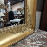 Mirror Napoléon III golden rectangular