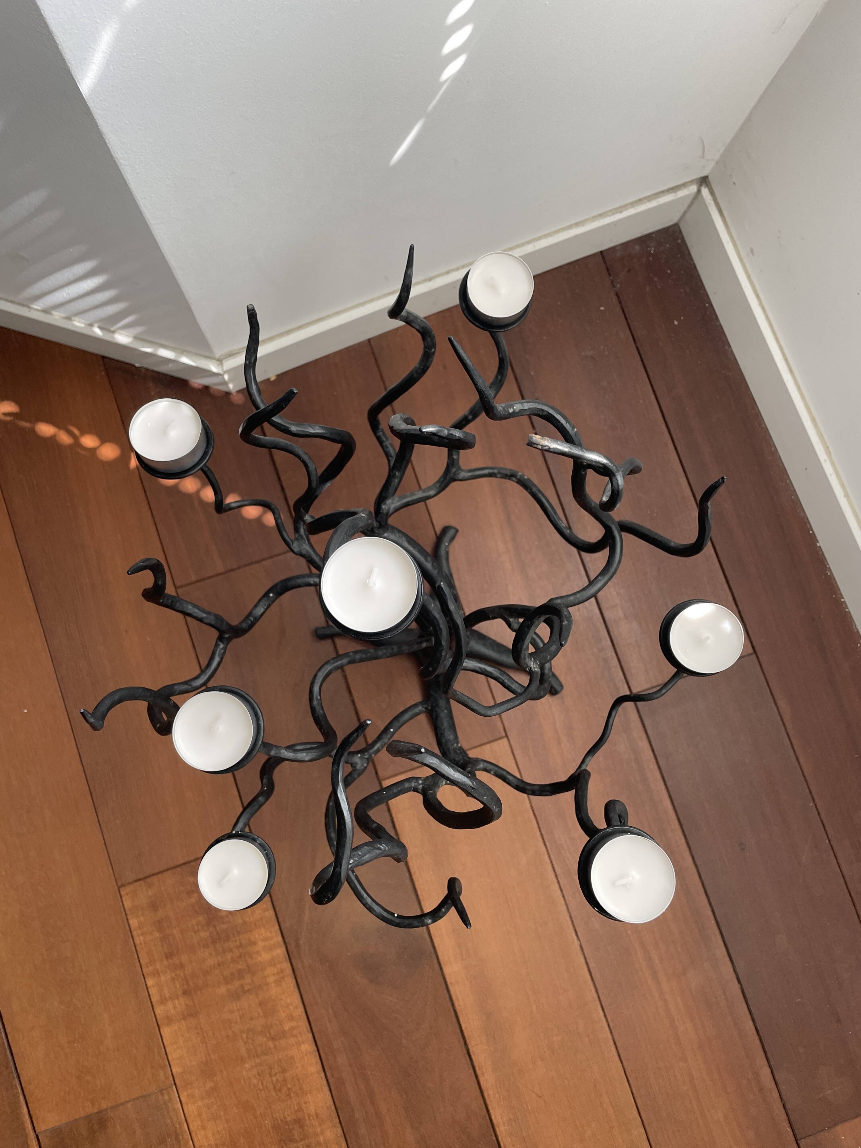 Candelabra 7 candles Wrought Iron