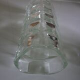 Art-deco triangular high vase