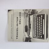 Remington travel-deter Deluxe typewriter with  case