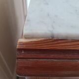Secretary concealed in ragpicker in zebrano and marble