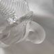 Central coupe in frosted crystal with double swan neck, Mikasa Walther