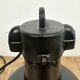 Industrial Black Enamel Factory Lamp with Cast Iron Top, 1960s